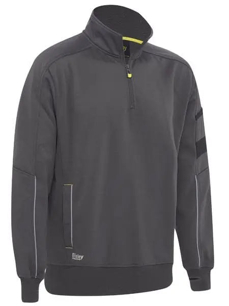 Bisley Work Fleece 1/4 Zip Pullover With Sherpa Lining BK6924 Metro Workwear.